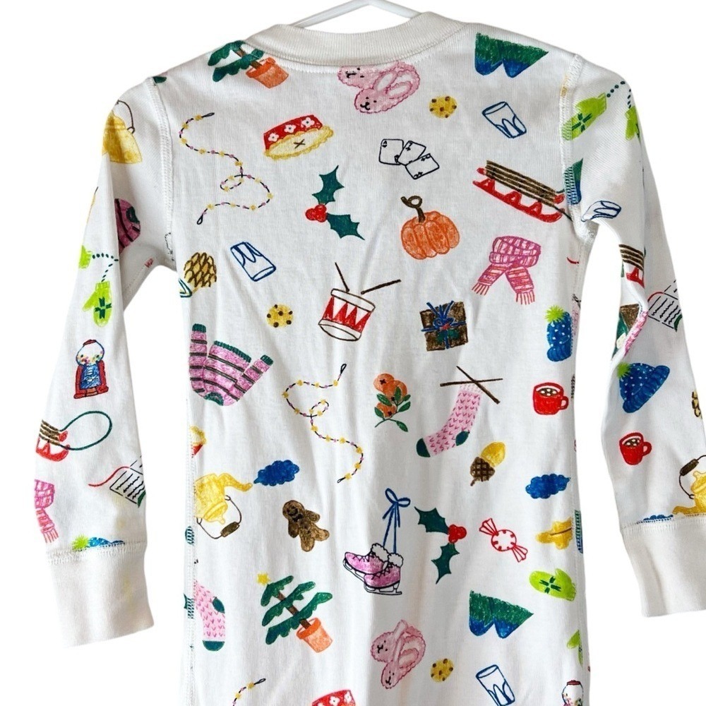 Hanna Andersson Christmas pajamas one piece Sz 3 - Picture 6 of 8